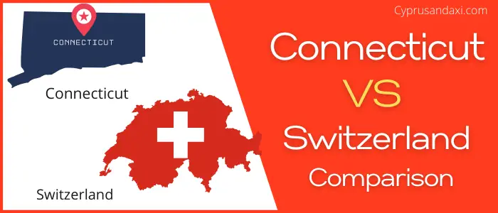 Is Connecticut bigger than Switzerland