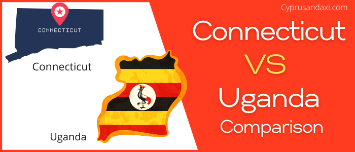 Is Connecticut bigger than Uganda