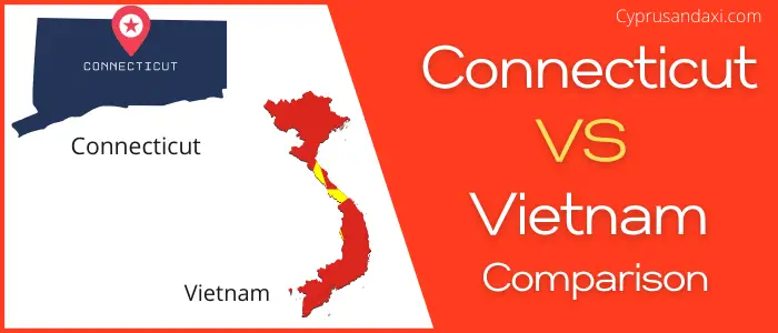 Is Connecticut bigger than Vietnam