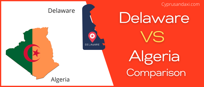 Is Delaware bigger than Algeria