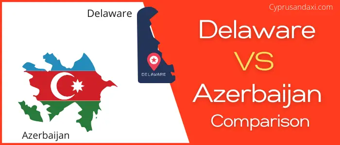 Is Delaware bigger than Azerbaijan