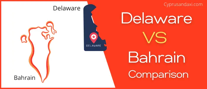 Is Delaware bigger than Bahrain