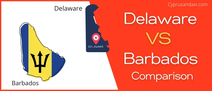 Is Delaware bigger than Barbados