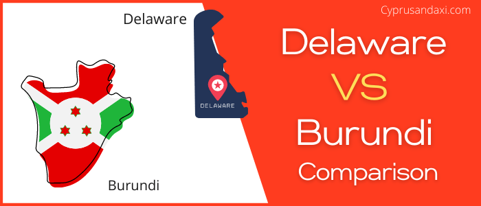 Is Delaware bigger than Burundi