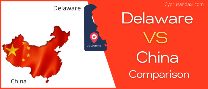 Is Delaware bigger than China