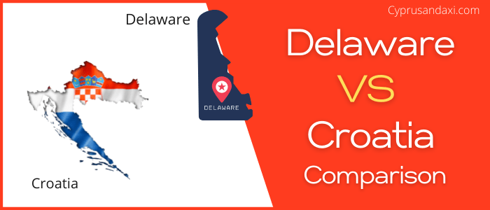 Is Delaware bigger than Croatia
