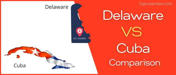Is Delaware bigger than Cuba