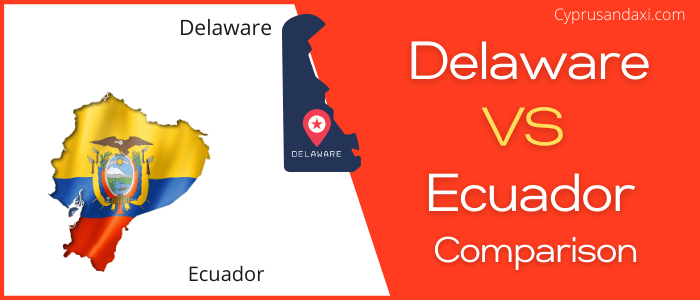 Is Delaware bigger than Ecuador