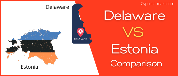 Is Delaware bigger than Estonia