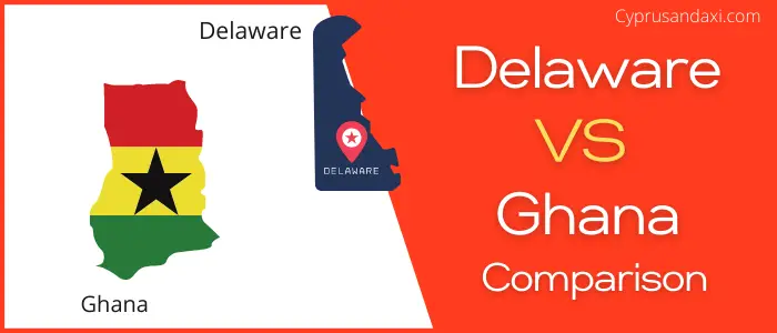 Is Delaware bigger than Ghana
