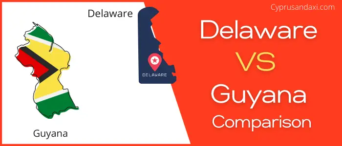 Is Delaware bigger than Guyana