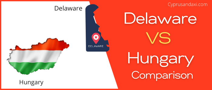 Is Delaware bigger than Hungary