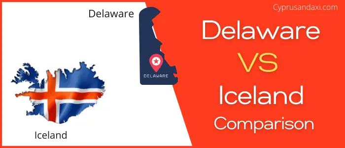 Is Delaware bigger than Iceland