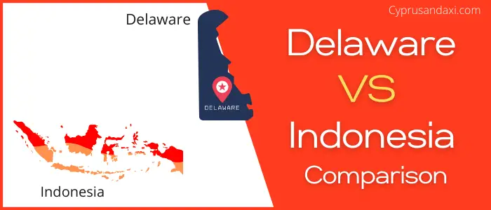 Is Delaware bigger than Indonesia