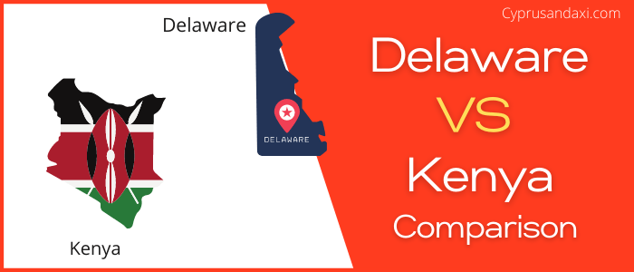 Is Delaware bigger than Kenya