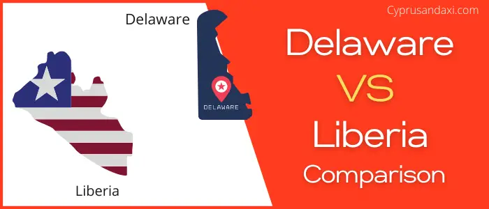 Is Delaware bigger than Liberia
