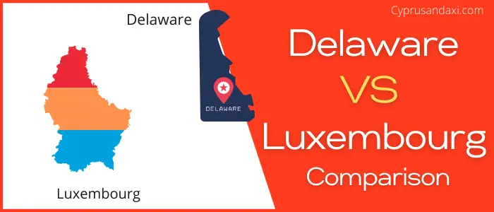 Is Delaware bigger than Luxembourg