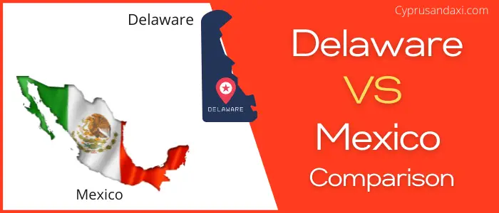 Is Delaware bigger than Mexico