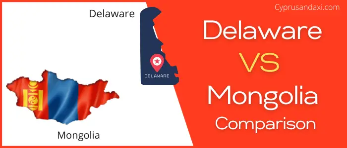 Is Delaware bigger than Mongolia