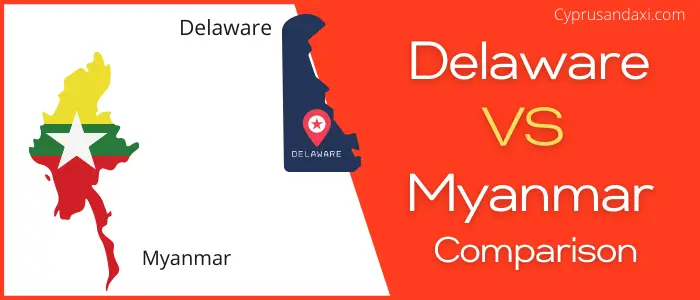 Is Delaware bigger than Myanmar