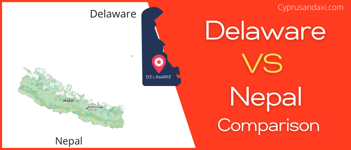 Is Delaware bigger than Nepal