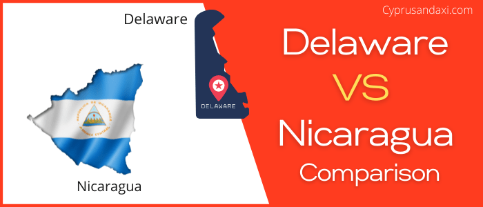 Is Delaware bigger than Nicaragua