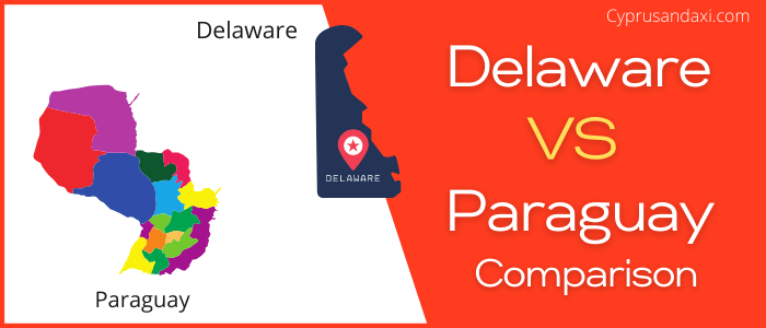 Is Delaware bigger than Paraguay