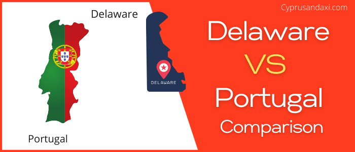 Is Delaware bigger than Portugal