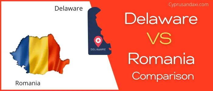 Is Delaware bigger than Romania