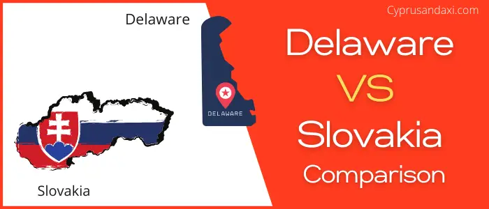 Is Delaware bigger than Slovakia