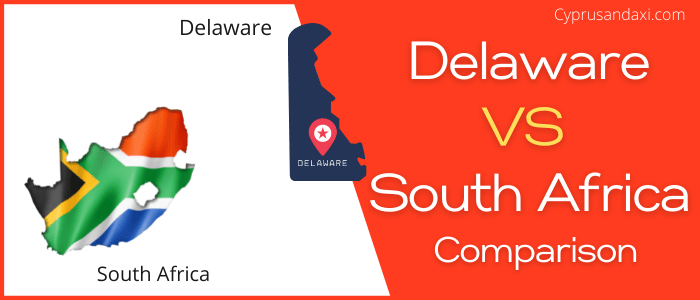 Is Delaware bigger than South Africa