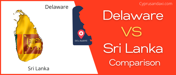 Is Delaware bigger than Sri Lanka