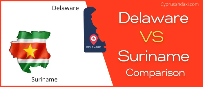 Is Delaware bigger than Suriname