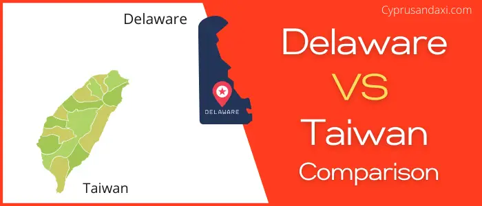 Is Delaware bigger than Taiwan