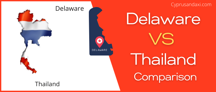 Is Delaware bigger than Thailand