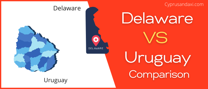 Is Delaware bigger than Uruguay