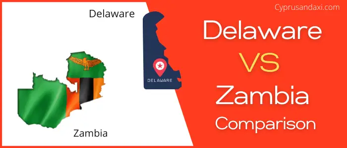 Is Delaware bigger than Zambia