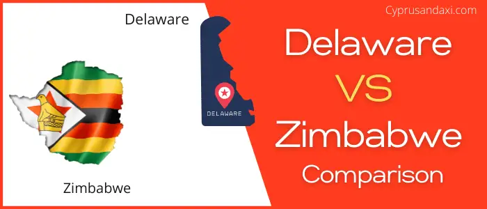 Is Delaware bigger than Zimbabwe
