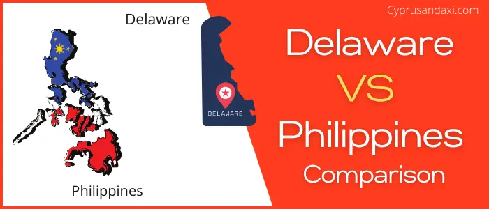 Is Delaware bigger than the Philippines