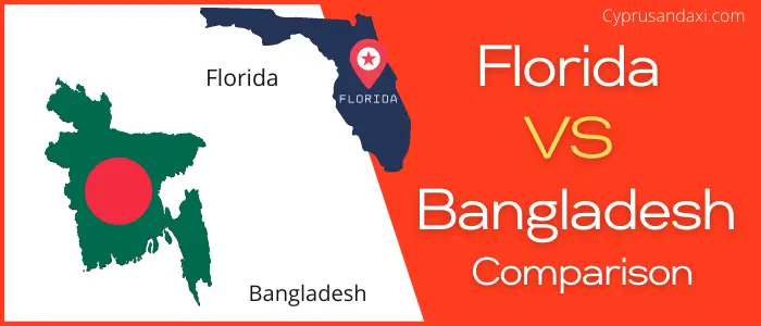 Is Florida bigger than Bangladesh