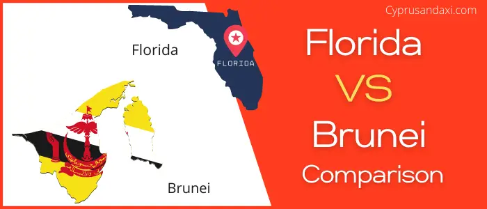Is Florida bigger than Brunei