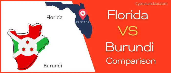 Is Florida bigger than Burundi