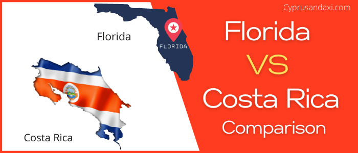 Is Florida bigger than Costa Rica