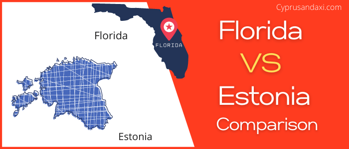 Is Florida bigger than Estonia