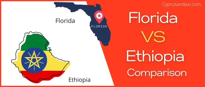 Is Florida bigger than Ethiopia