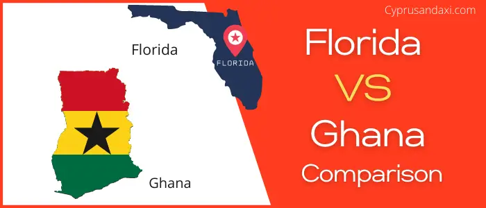 Is Florida bigger than Ghana