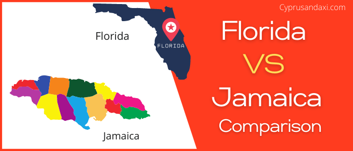 Is Florida bigger than Jamaica