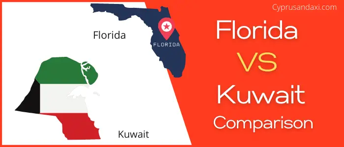 Is Florida bigger than Kuwait