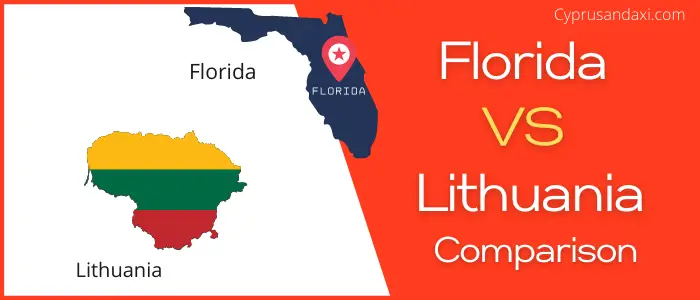 Is Florida bigger than Lithuania