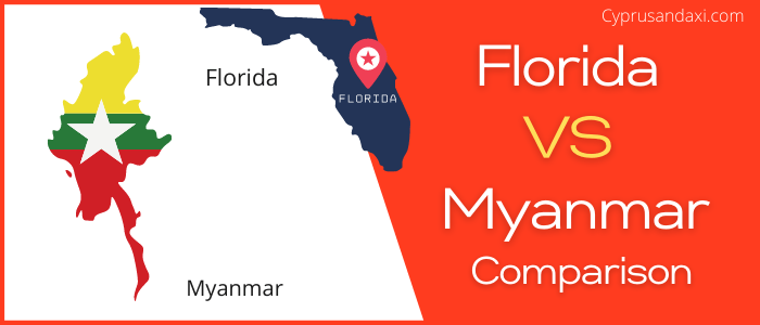 Is Florida bigger than Myanmar